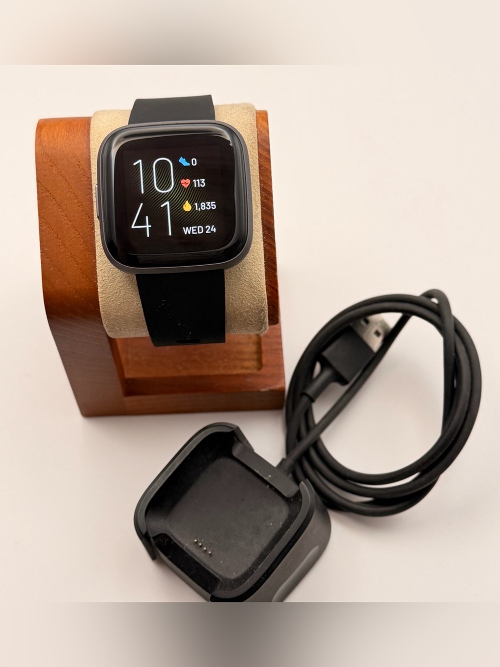 Fitbit Versa 2, Excellent, Black, Charger included, Tested, Fitness tracker